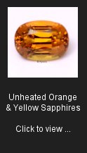 Unheated Orange & Yellow Sapphires