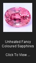 Unheated Fancy Coloured Sapphires