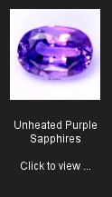 Unheated Purple Sapphires